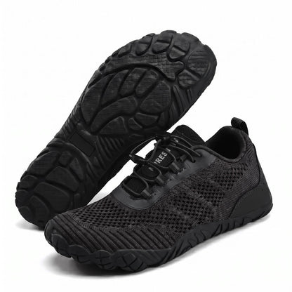 Feather Lace wide toe box shoes – Black