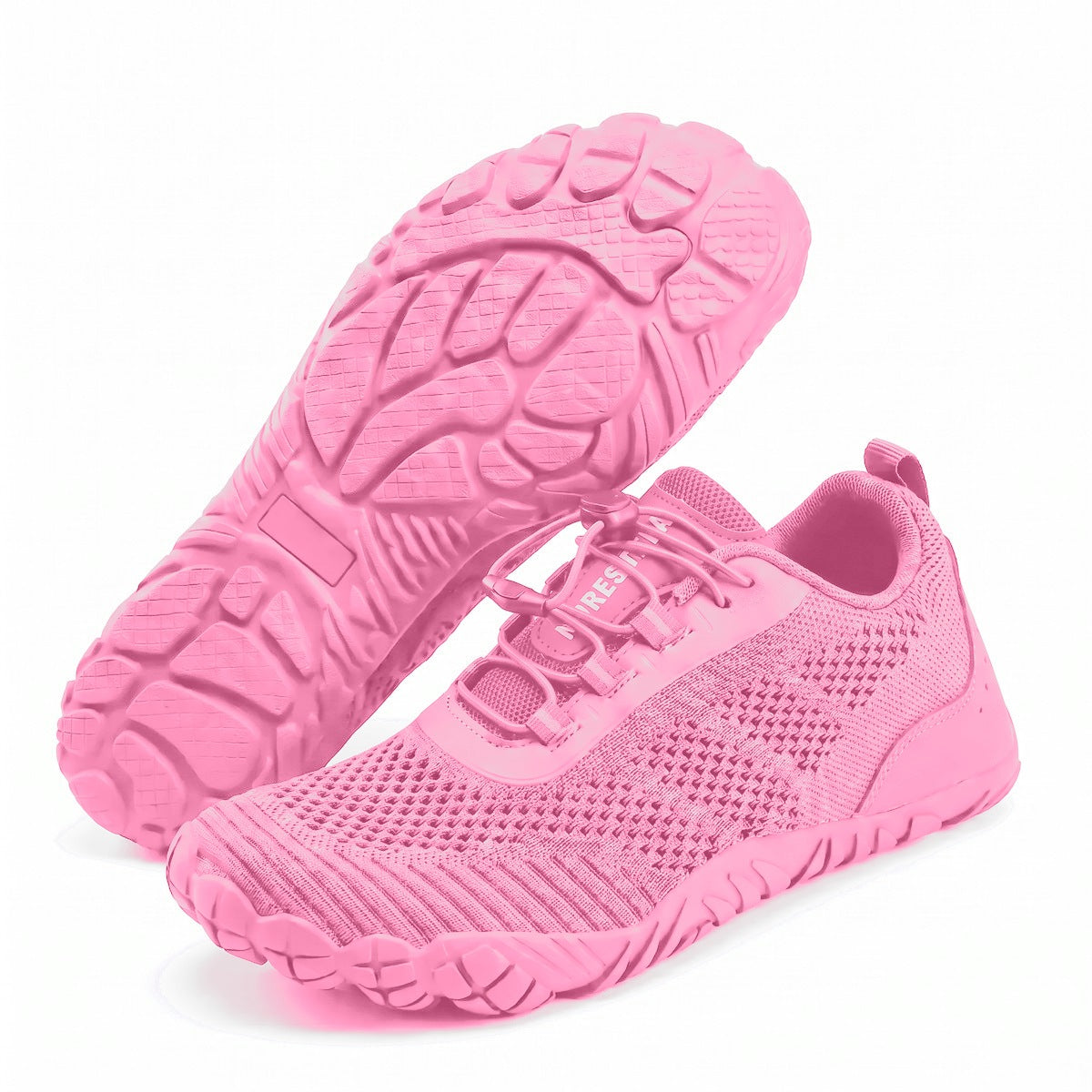 Feather Lace wide toe box shoes – Pink