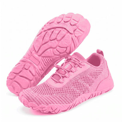 Feather Lace wide toe box shoes – Pink