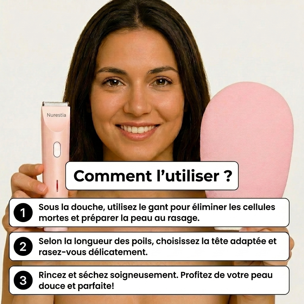 Rasoir 2-en-1 pour le maillot et le corps Nurestia™