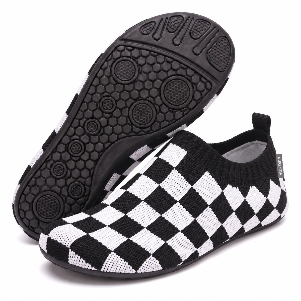 Barefoot sock slippers – Checkered