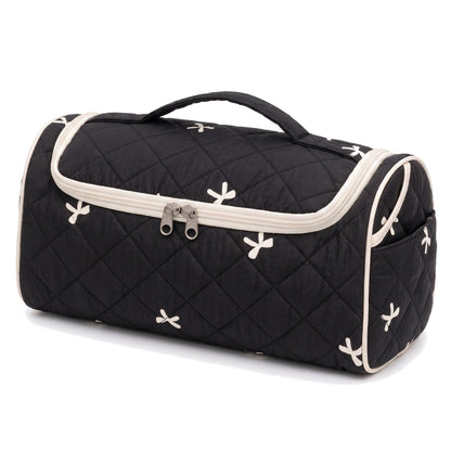 Wrappy hair tool bag in Black Bow