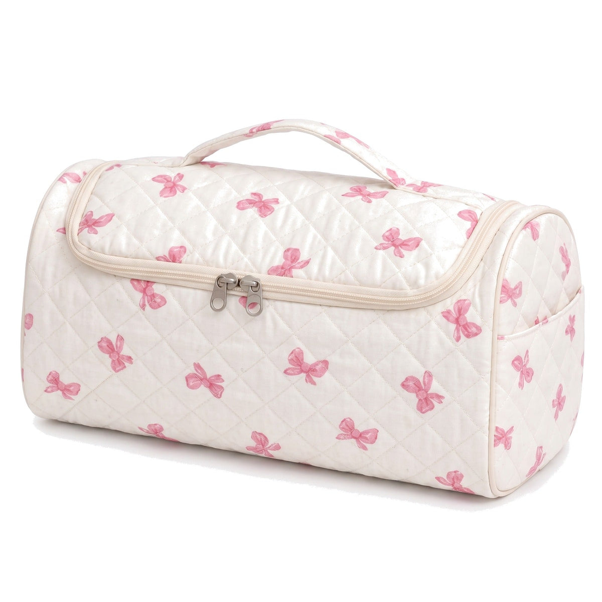Wrappy hair tool bag in Pink Bow