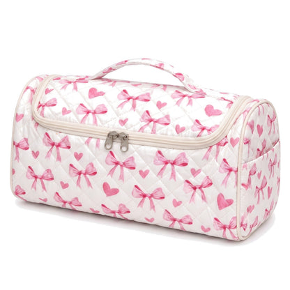 Wrappy hair tool bag in Pink Bows & Hearts